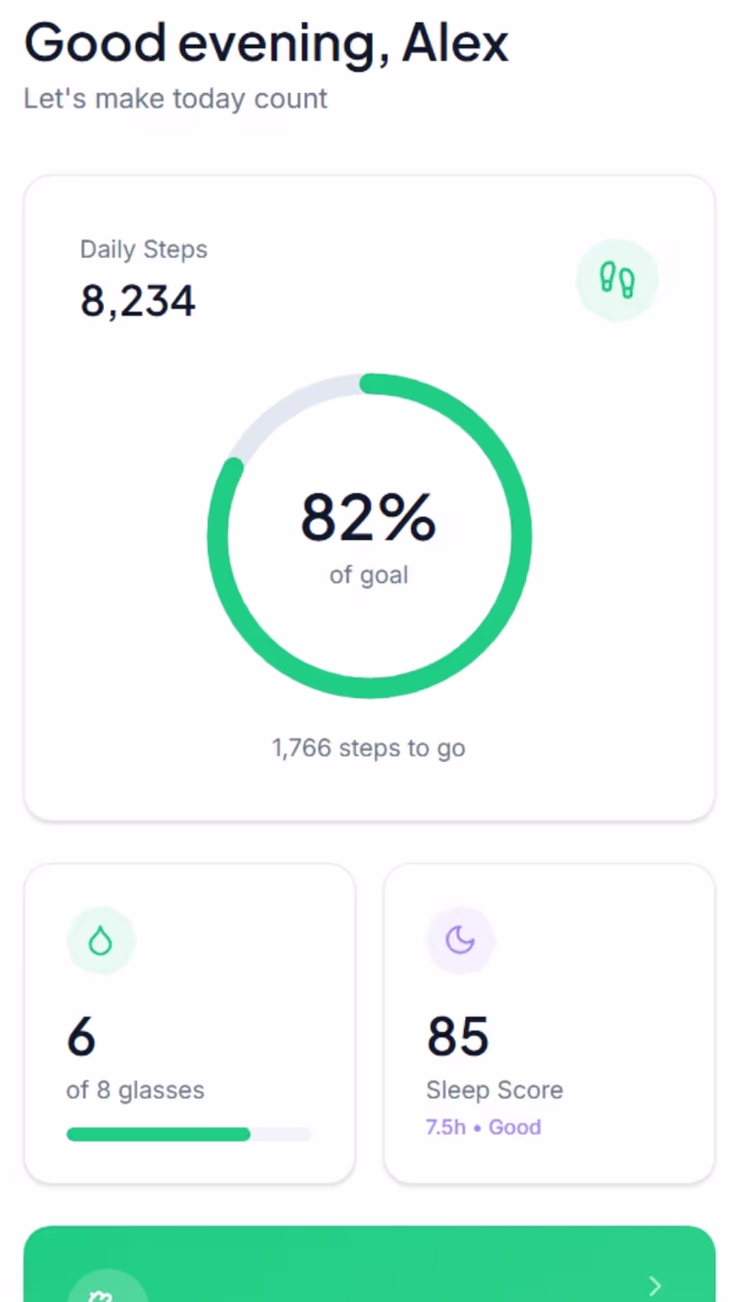 Cover image for Mobile Health App Dashboard UI