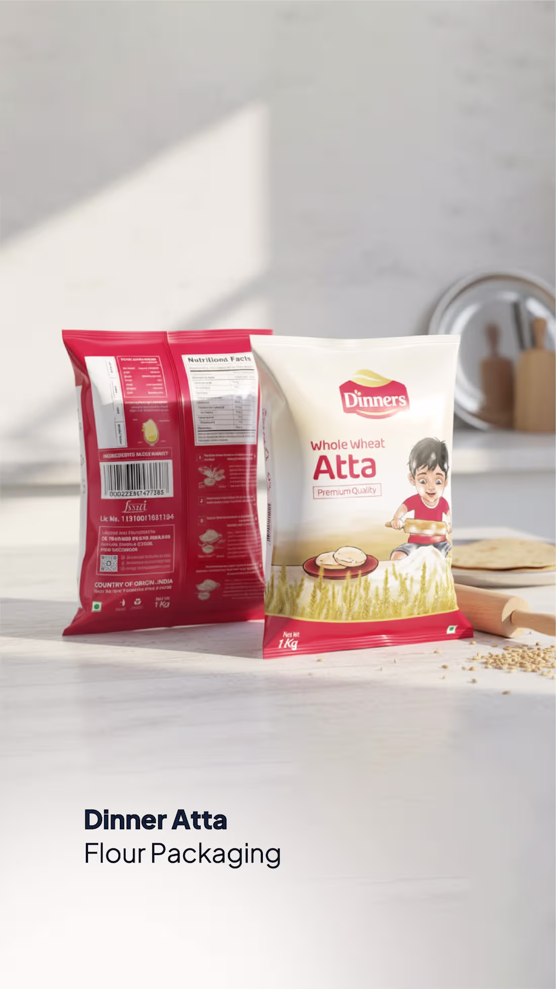 Cover image for Dinners Atta Packaging Design –