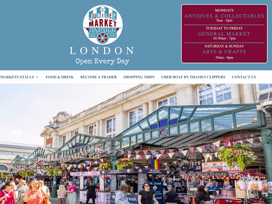 Cover image for Jubilee Market, London