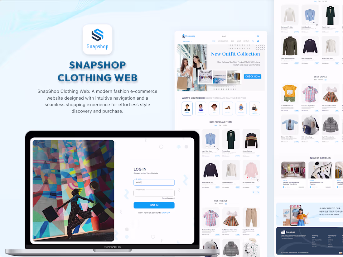 Cover image for UI/UX Design for SnapShop  Web & Mobile E-Commerce Platform