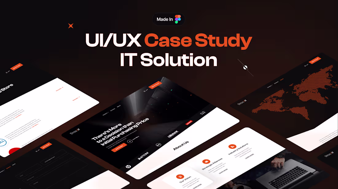 Cover image for IT Solution UX Design Website