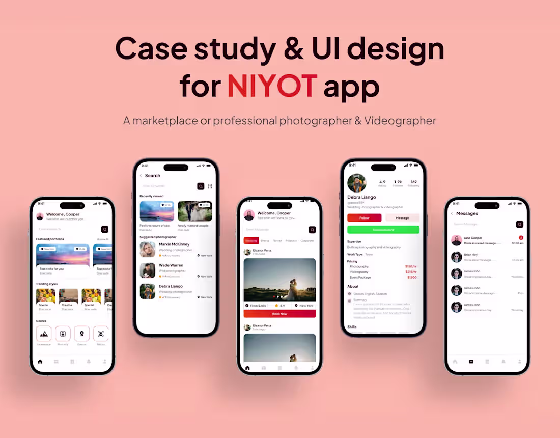 Cover image for Case study and UI Design for Niyot app