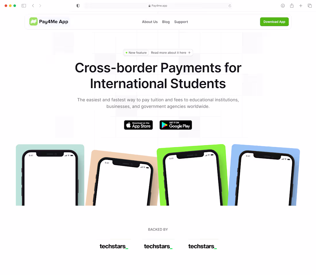 Cover image for PAY4ME LANDING PAGE UI DESIGN