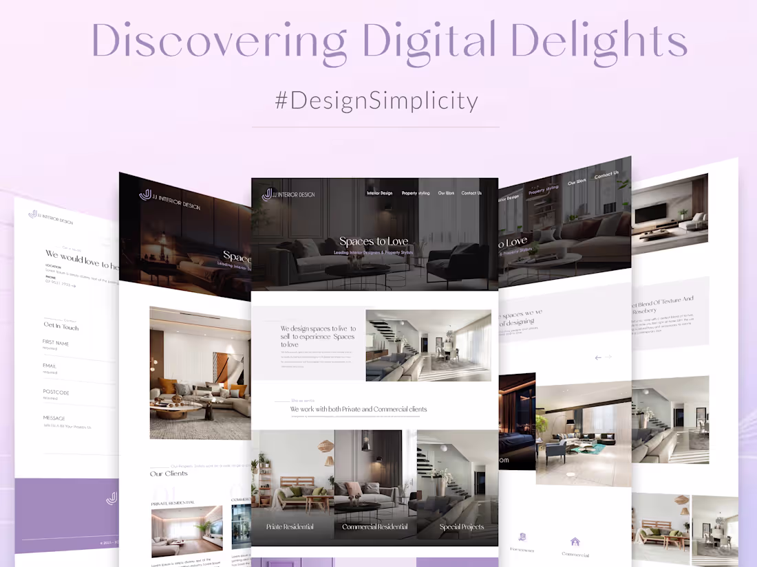 Cover image for Webpage Mockups