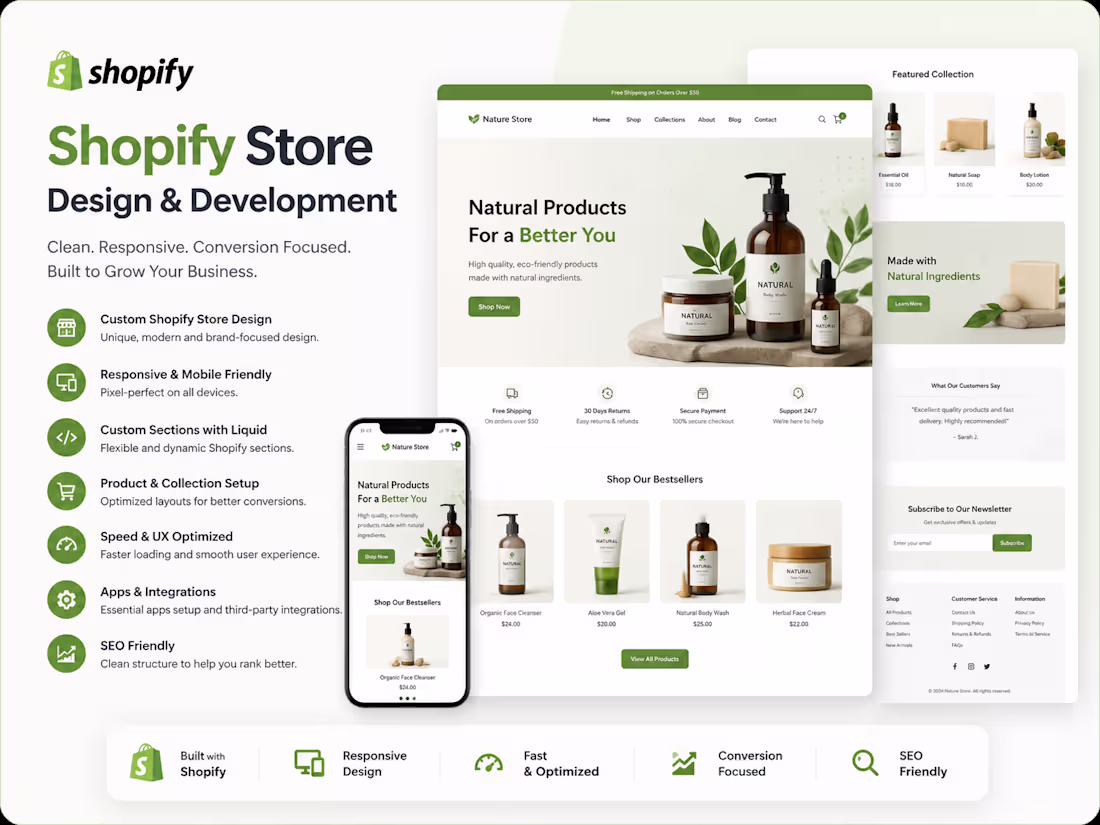 Cover image for Shopify Store Design & Development