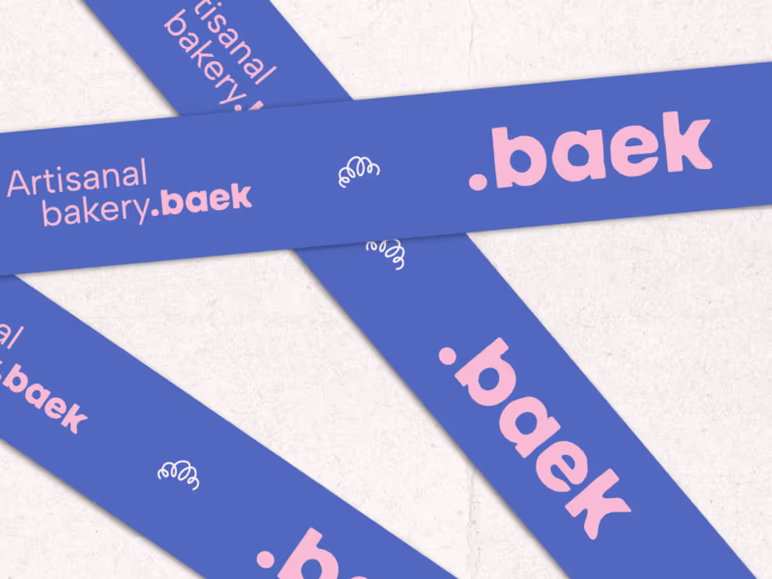 Cover image for Baek | Korean Bakery Branding & Collateral Designs