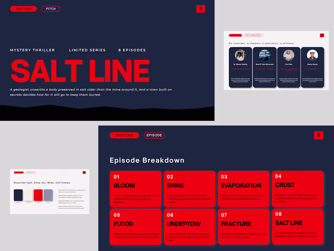 Cover image for Salt Line:  TV Pitch Deck Design