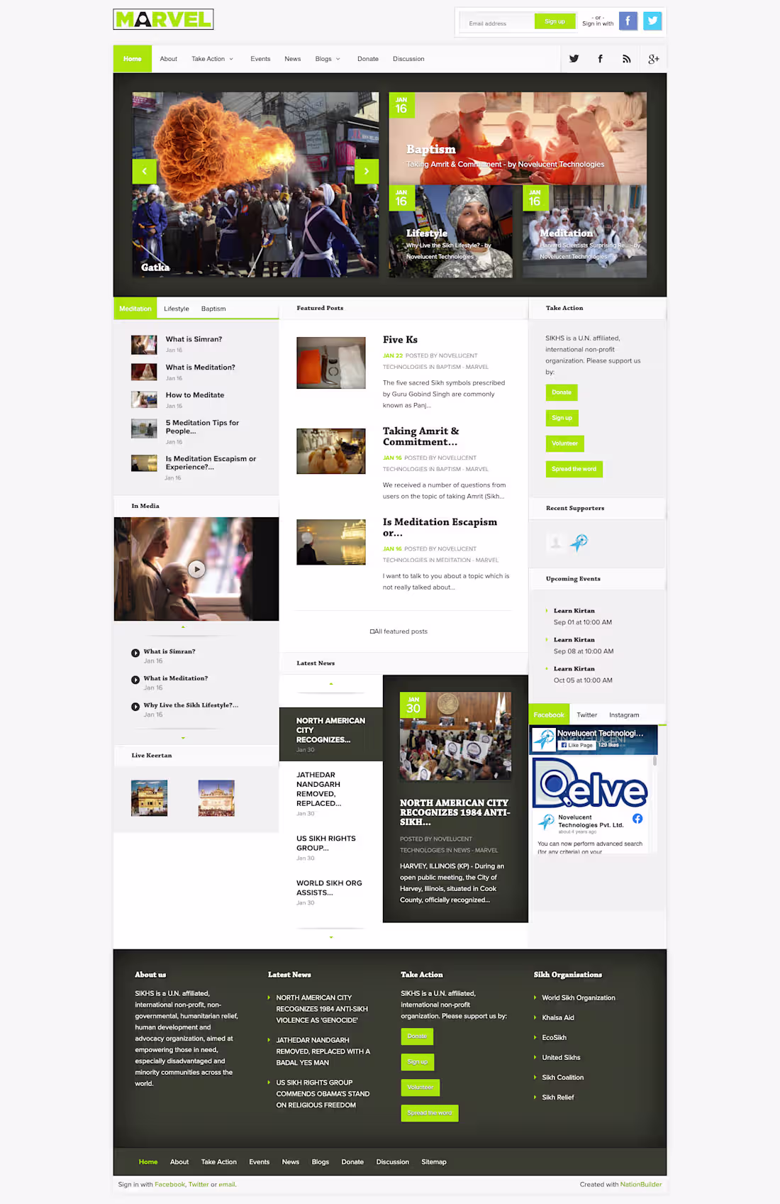 Cover image for Custom NationBuilder theme for Non-Profits,