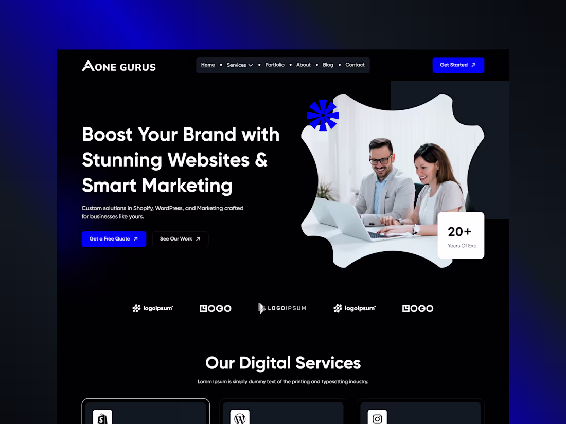 Cover image for Modern Agency Website Design

Crafted a