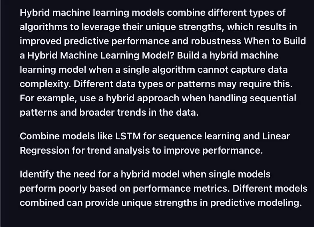 Cover image for Hybrid machine learning models combine
