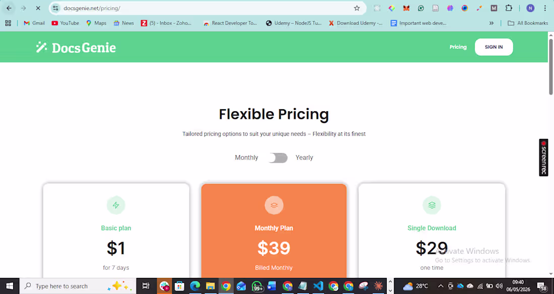 Cover image for DocsGenie is a SaaS platform