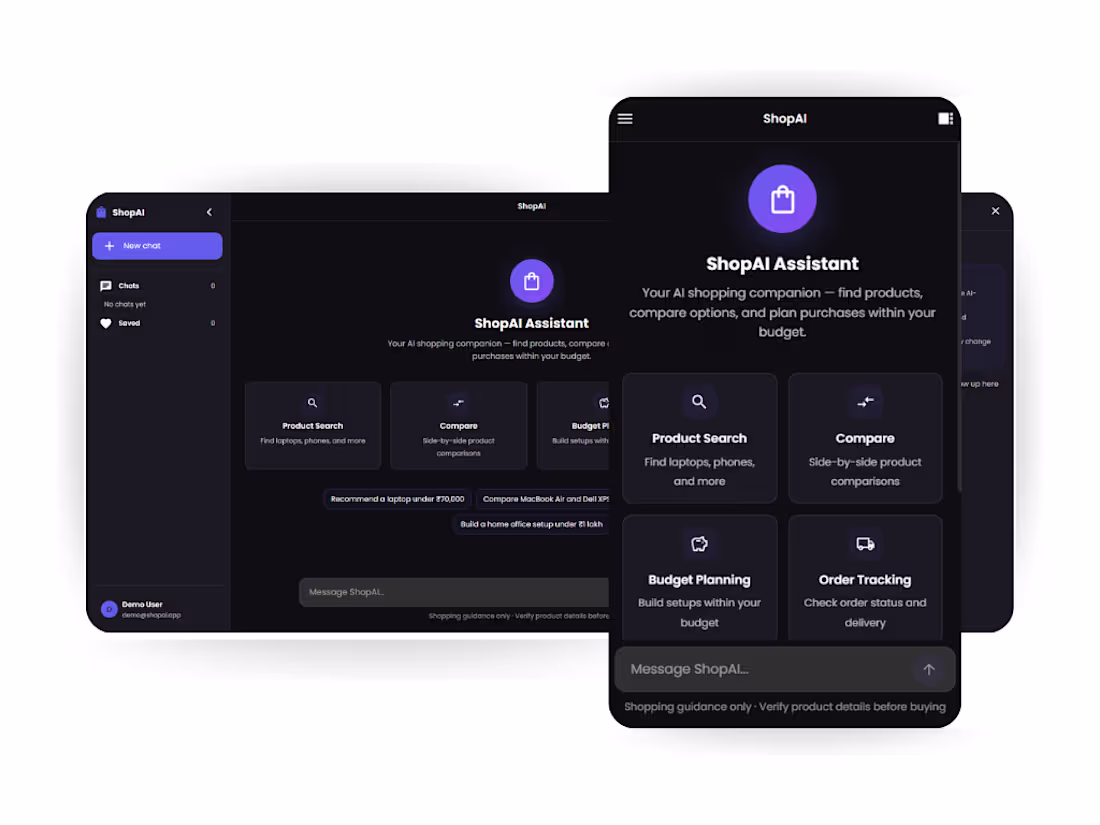 Cover image for ShopAI  -  AI-Powered