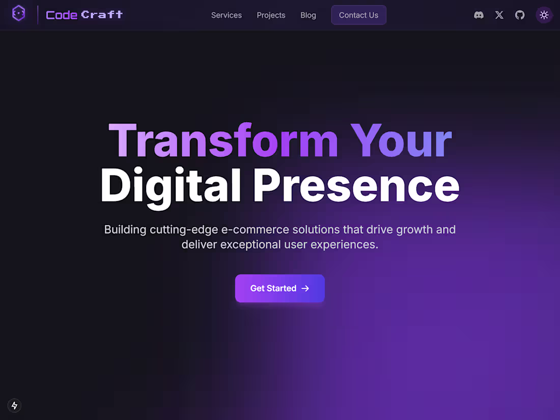 Cover image for CodeCraft: A Web Model for Tech Companies