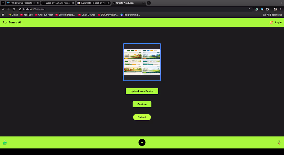 Cover image for Agrisense, an AI website that