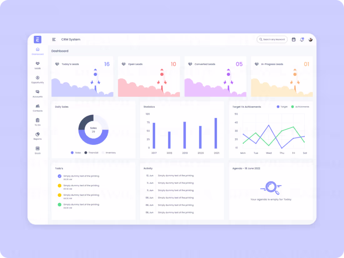 Cover image for CRM Web Application UI/UX Design