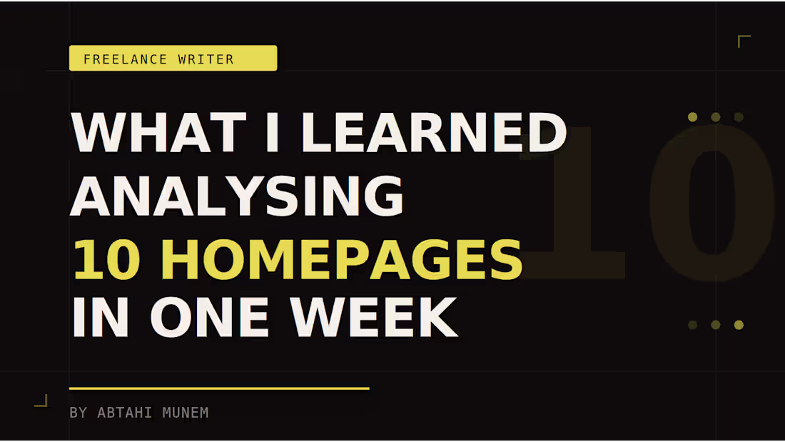 Cover image for I spent a week going