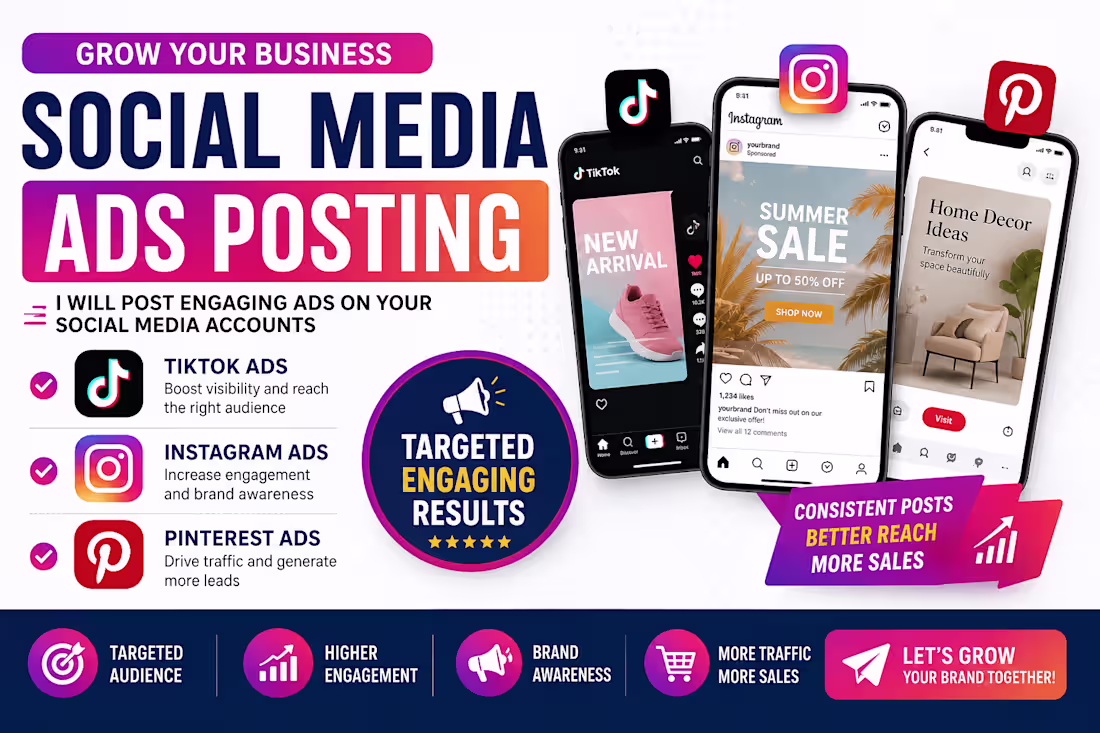 Cover image for ADS POSTING ON MY SOCIAL ACCOUNTS
