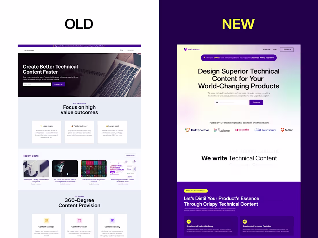 Cover image for HackMamba Website Redesign