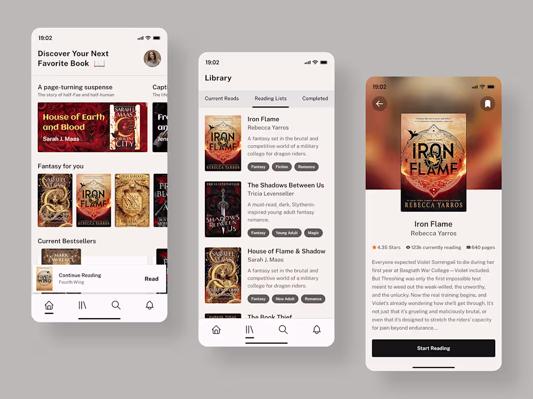 Cover image for Book Reading App Concept ✨📚 :: Behance