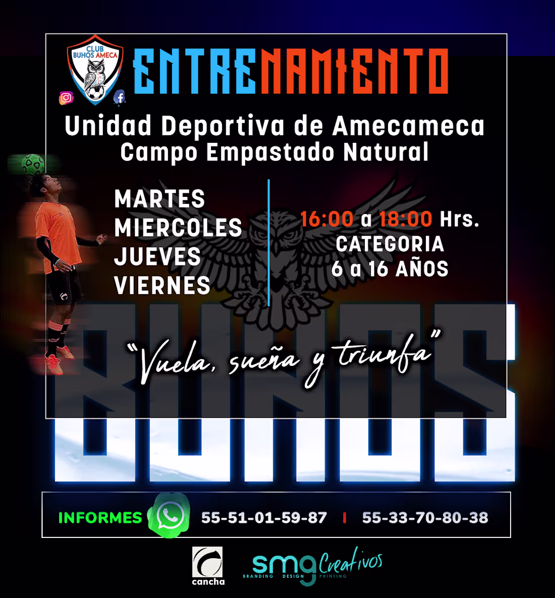 Cover image for Project Spotlight: Buhos Ameca Soccer Team We had the privil...