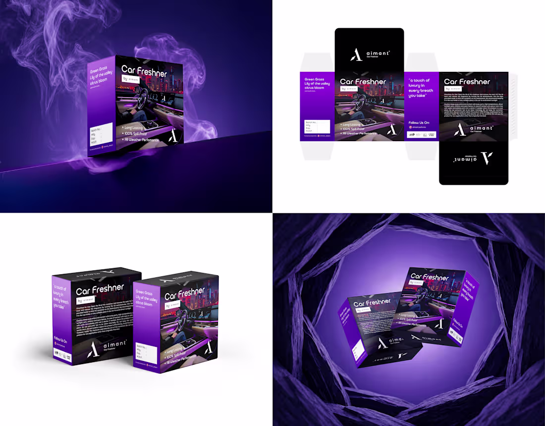 Cover image for Car Freshener Packaging Design |