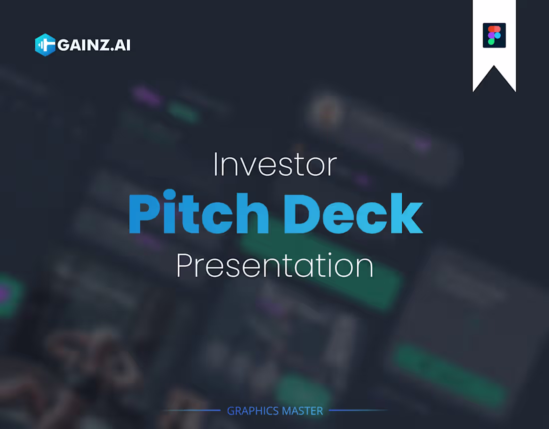 Cover image for Investor Pitch Deck Presentation Design in Figma