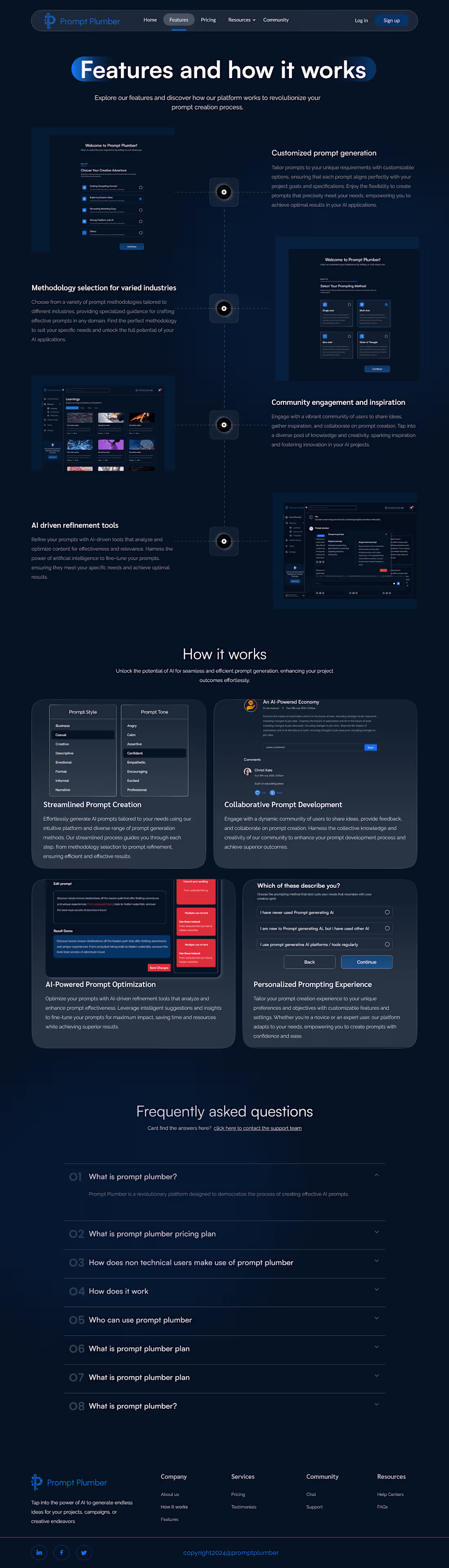 Cover image for AI (SaaS) Product Landing, Pricing and Features page 