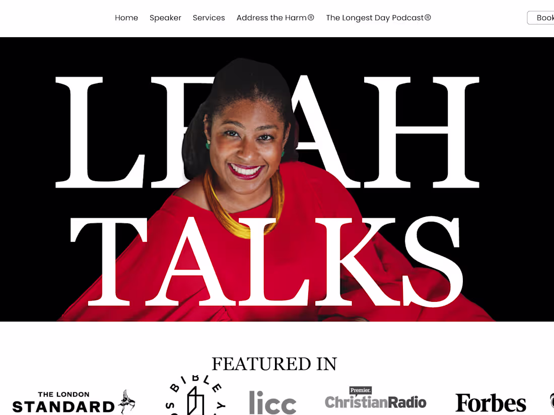 Cover image for Leah Talks Website