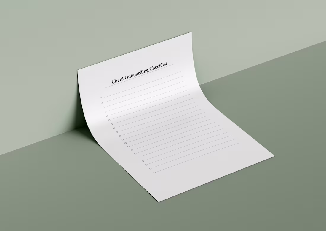 Cover image for A clean, minimalist client onboarding
