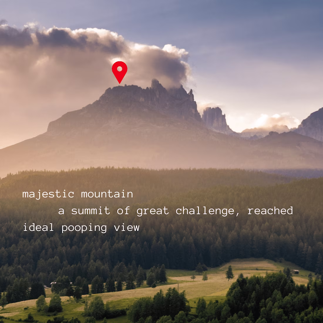 Cover image for Haiku written from prompt "Mountain"