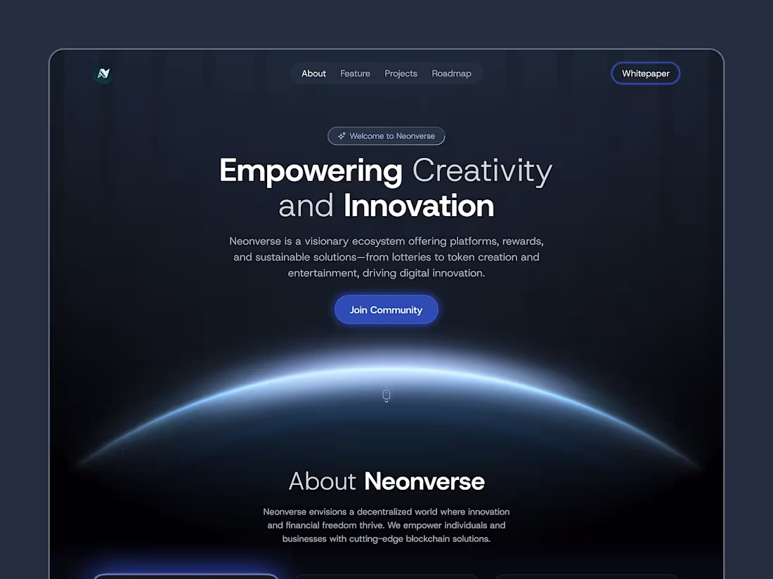 Cover image for Next-Gen Web3 Landing Page