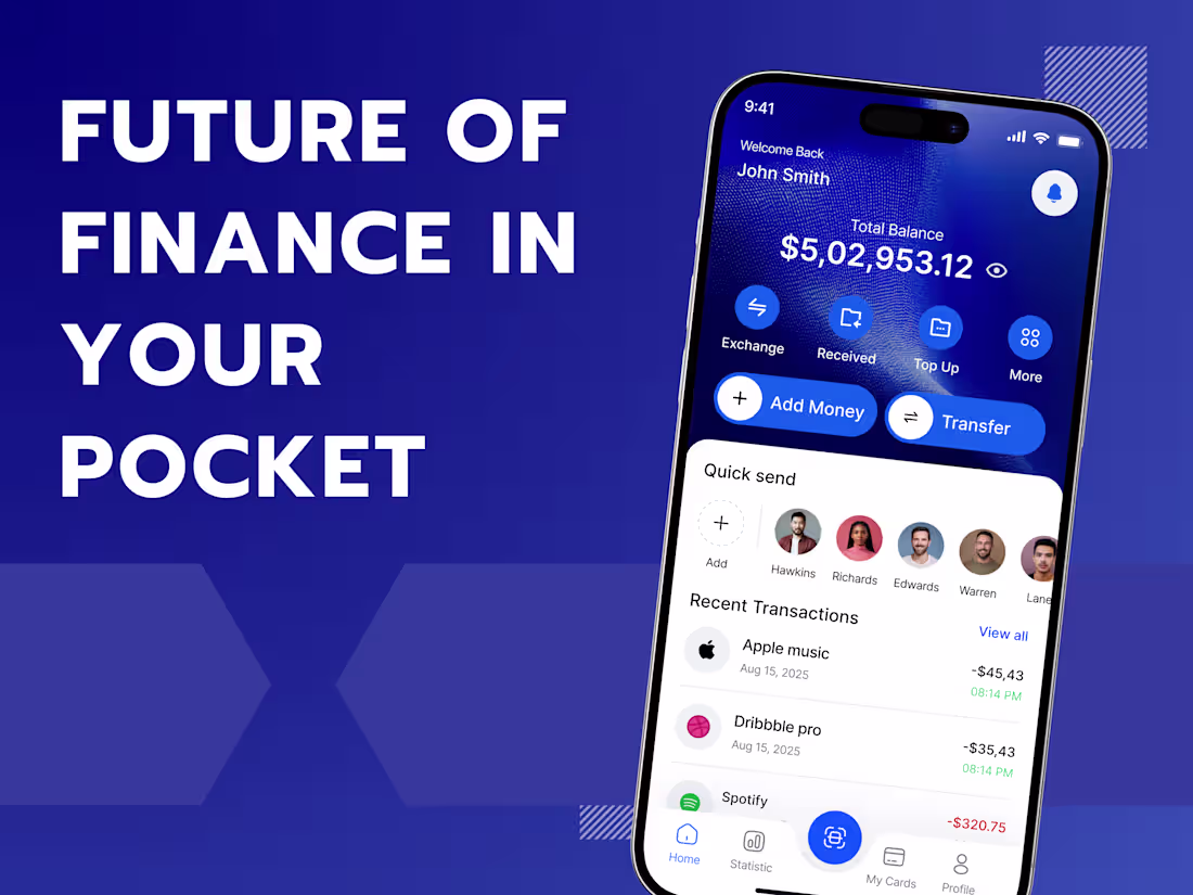 Cover image for PayFlow FinTech Mobile App 