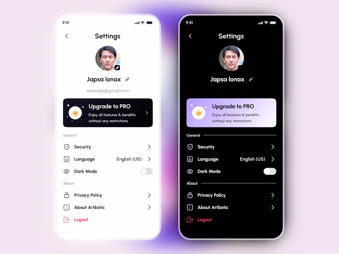 Cover image for Profile & Settings UI | Clean Mobile App Design