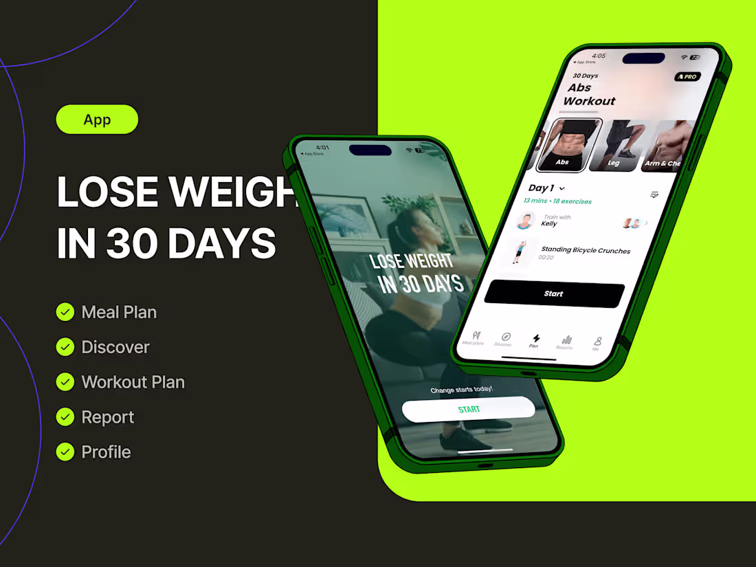 Cover image for Lose Weight in 30 Days Mobile App