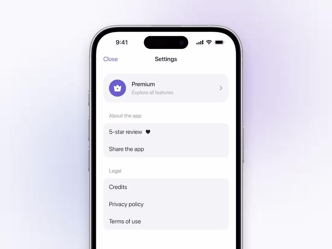 Cover image for Settings screen. ✨