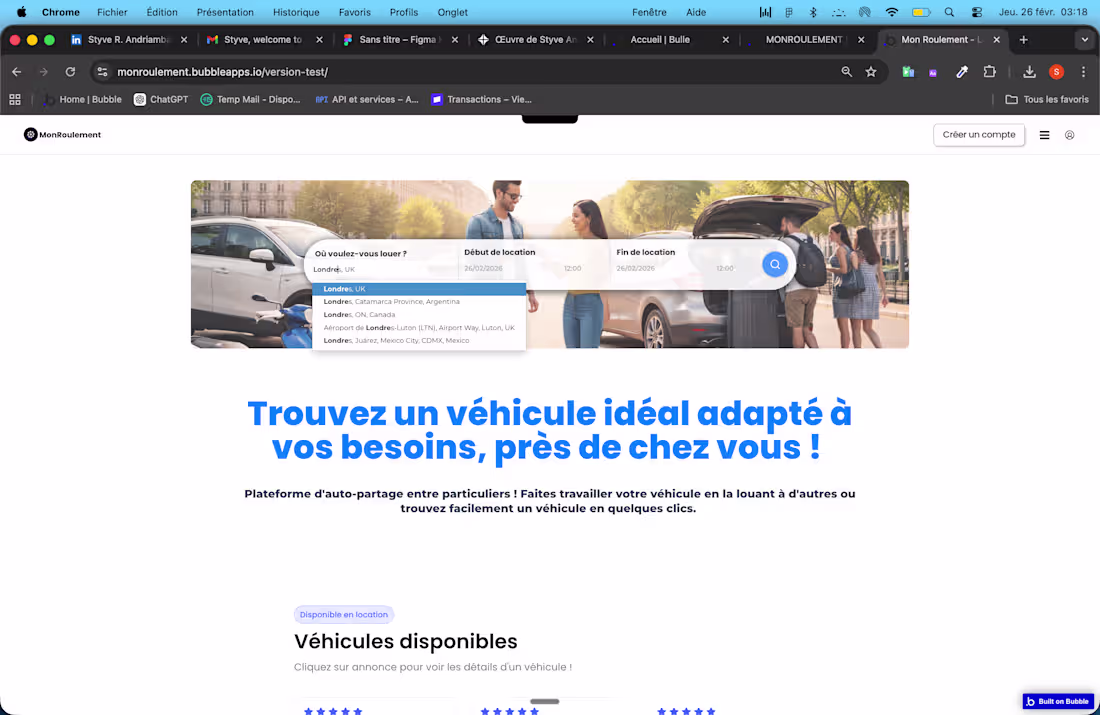 Cover image for MonRoulement est une marketplace développée