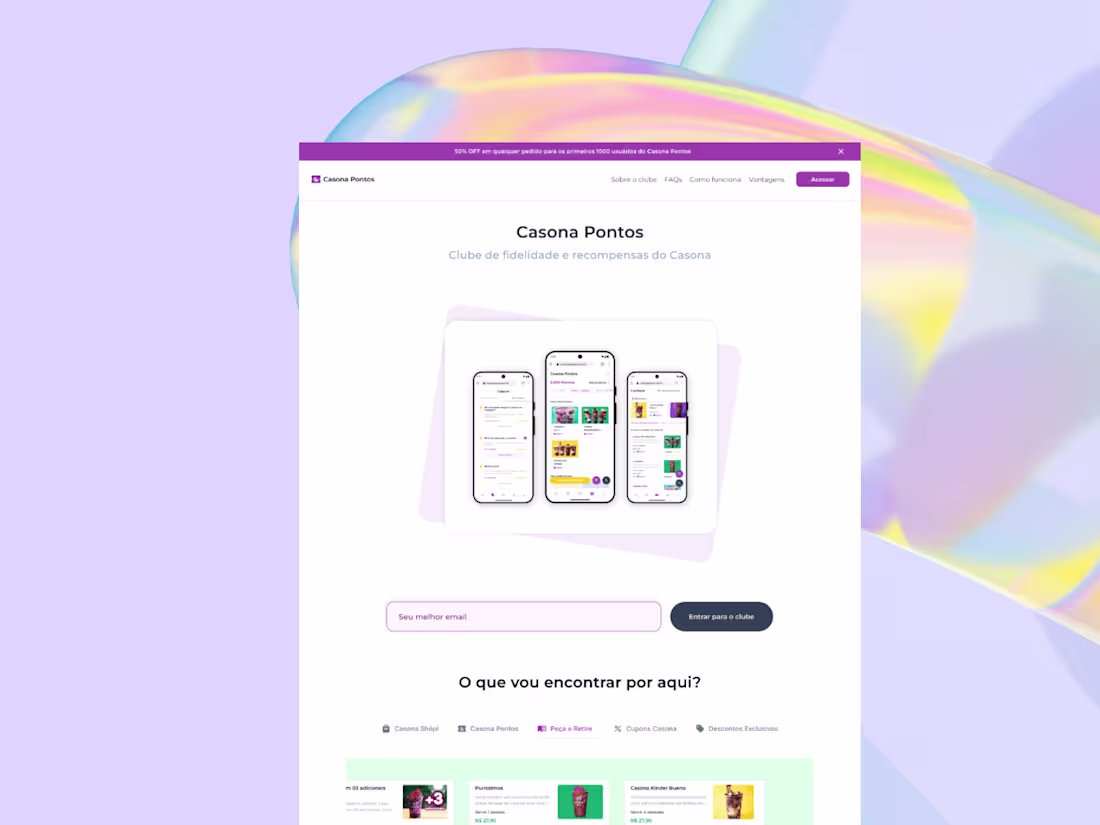 Cover image for Casona Pontos Loyalty Program Web App