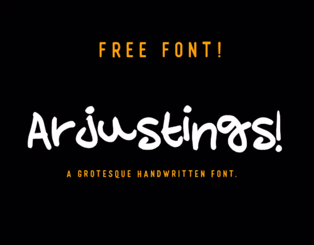 Cover image for Arjustings - Free Font