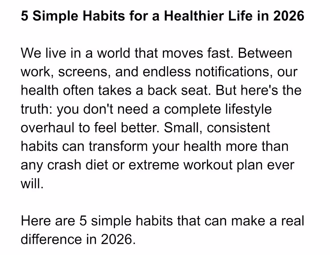 Cover image for A health and wellness blog