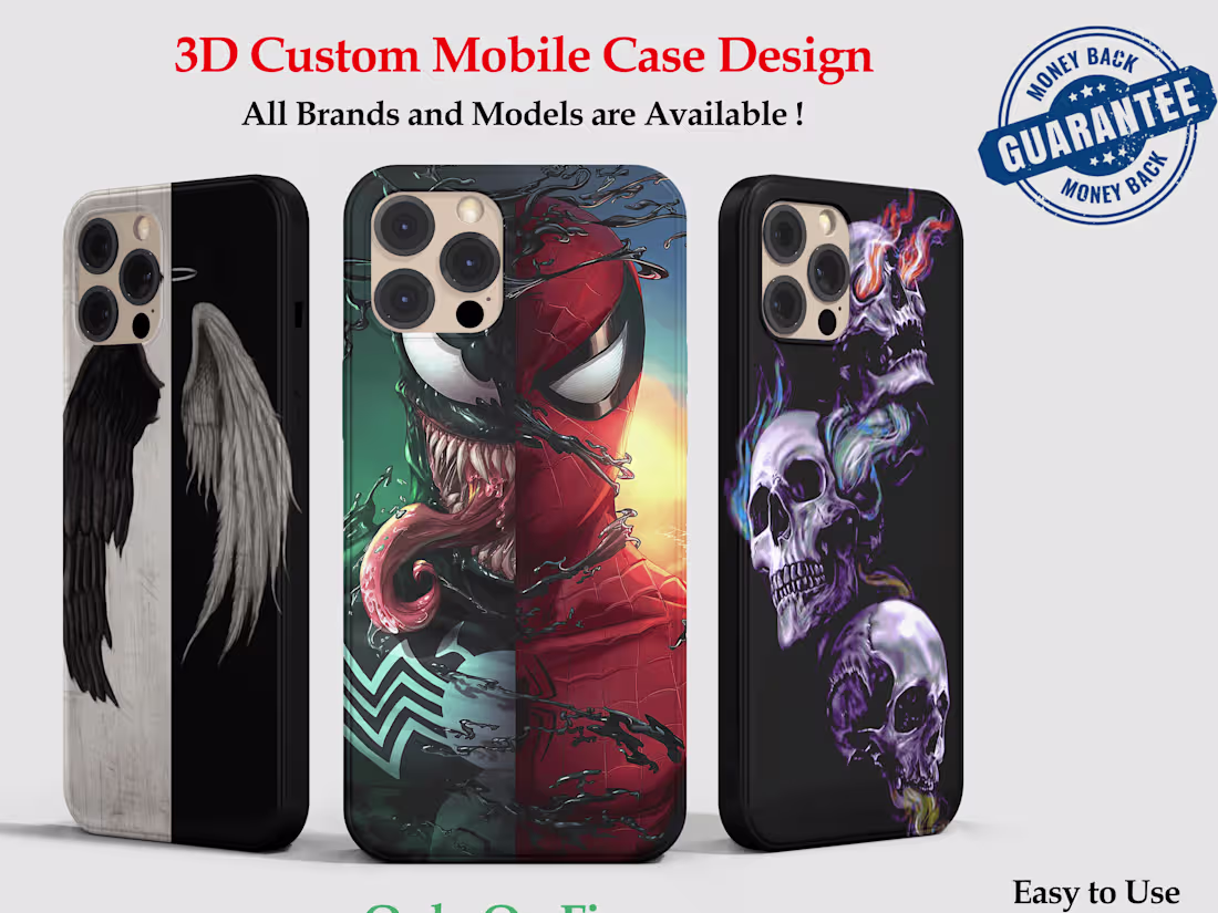 Cover image for I will create a phone case mockup  realistic mobile cover