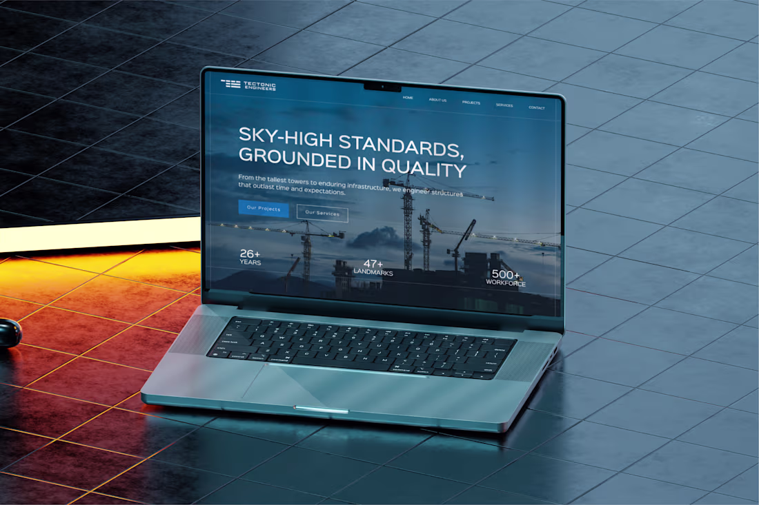 Cover image for Webflow Website Development for Tectonic Engineers