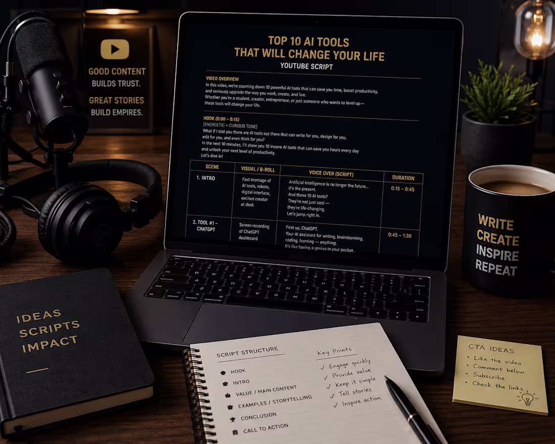 Cover image for Created a professionally structured YouTube
