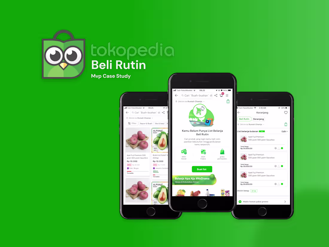 Cover image for Tokopedia Beli Rutin, UI/UX Mvp Case Study 