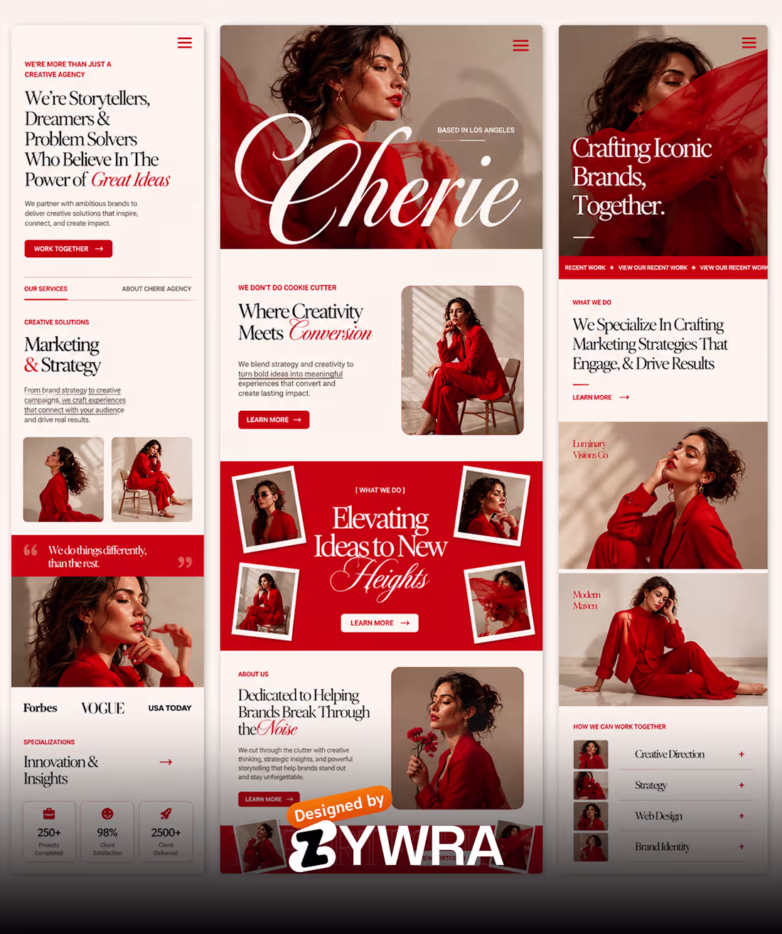 Cover image for Luxury Creative Agency Website UI