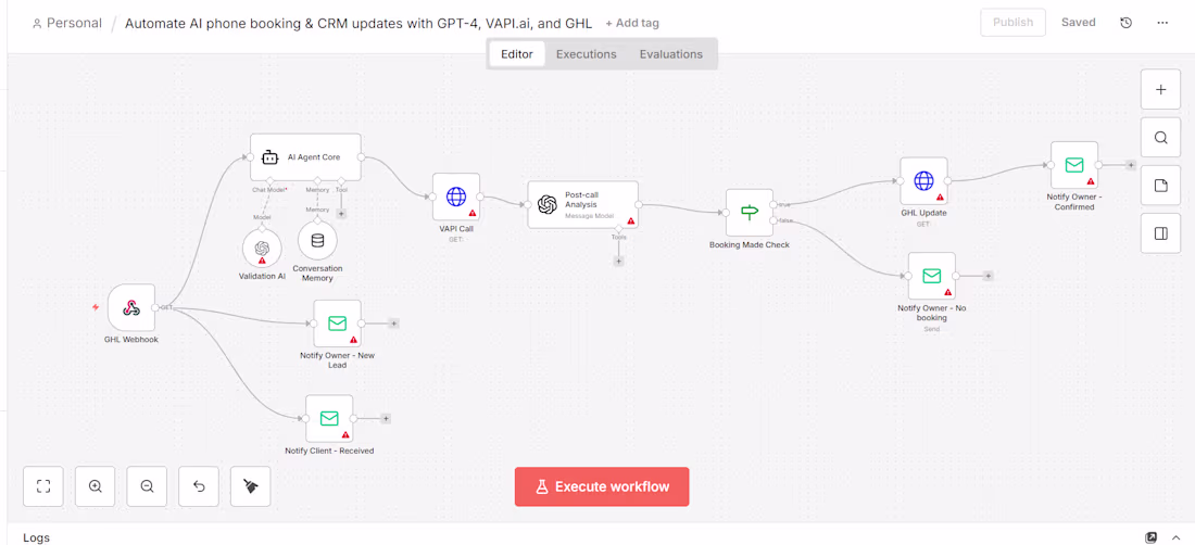 Cover image for Automate AI phone booking &