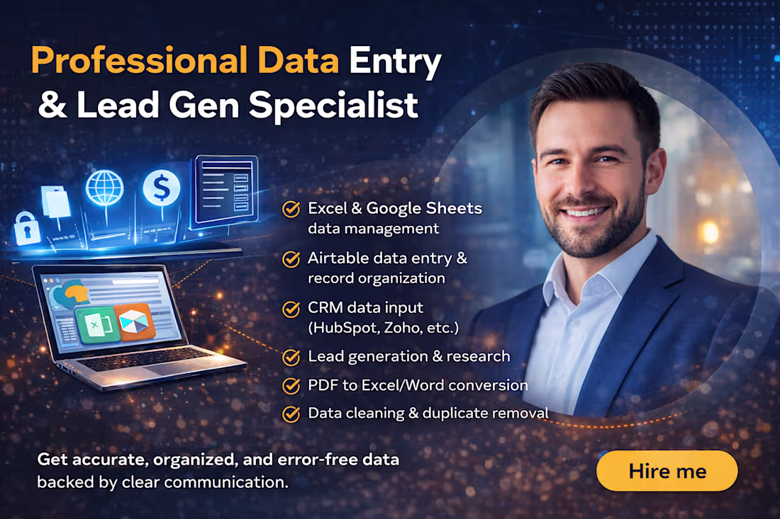 Cover image for Data Entry Services