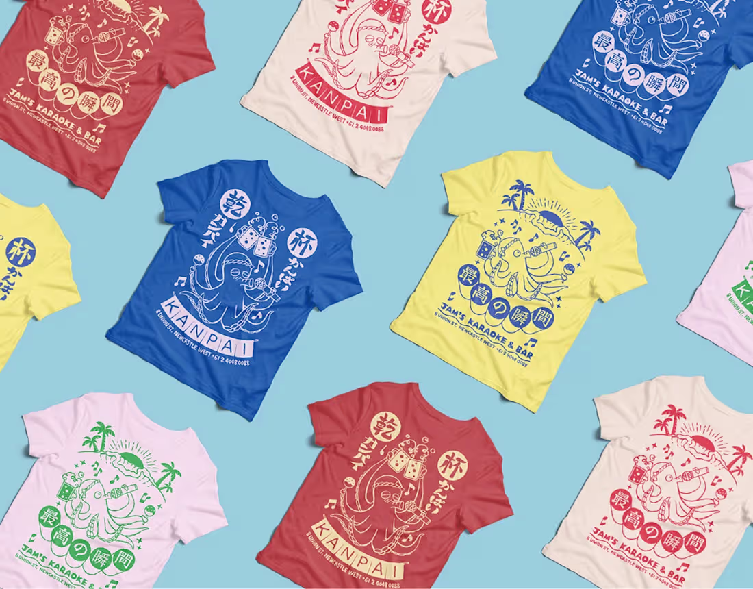 Cover image for Jam’s Karaoke & Bar - Uniform T-shirt Design