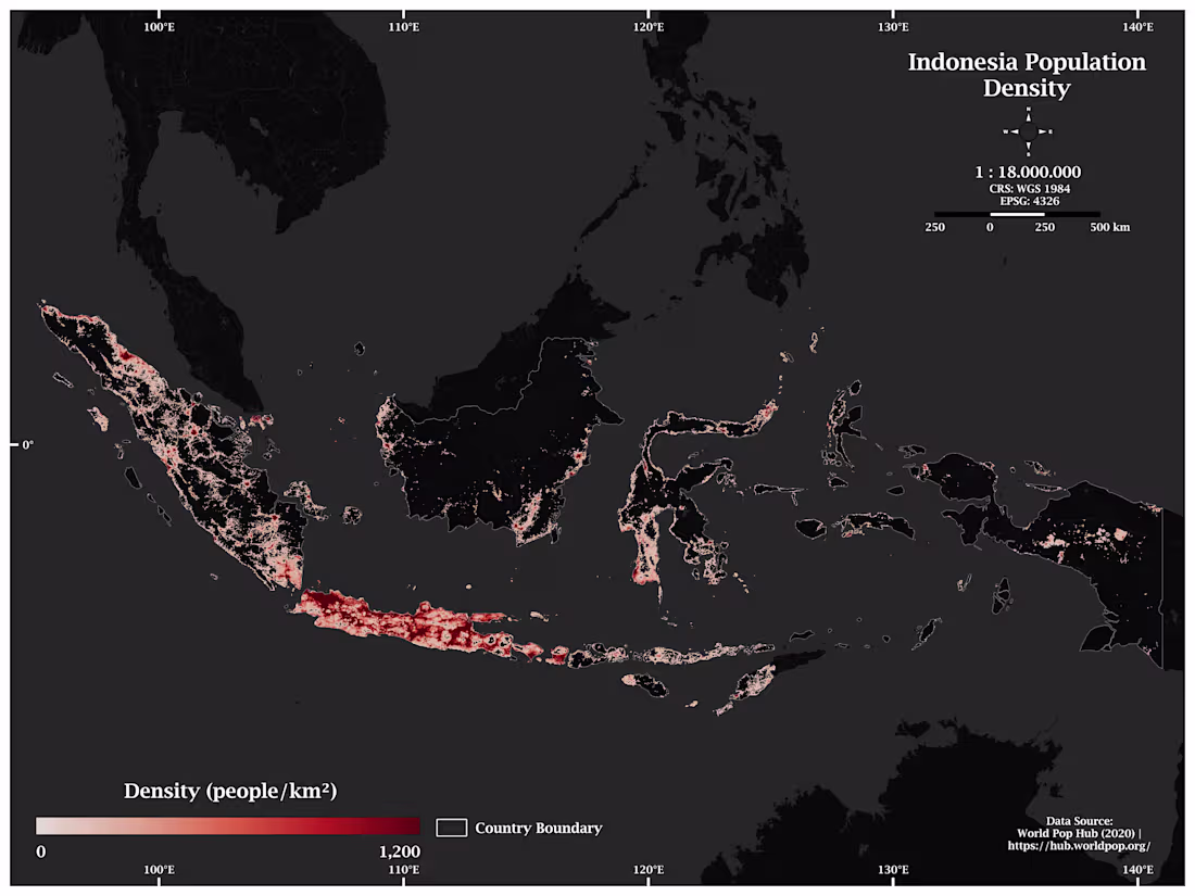 Cover image for Indonesia Population Density