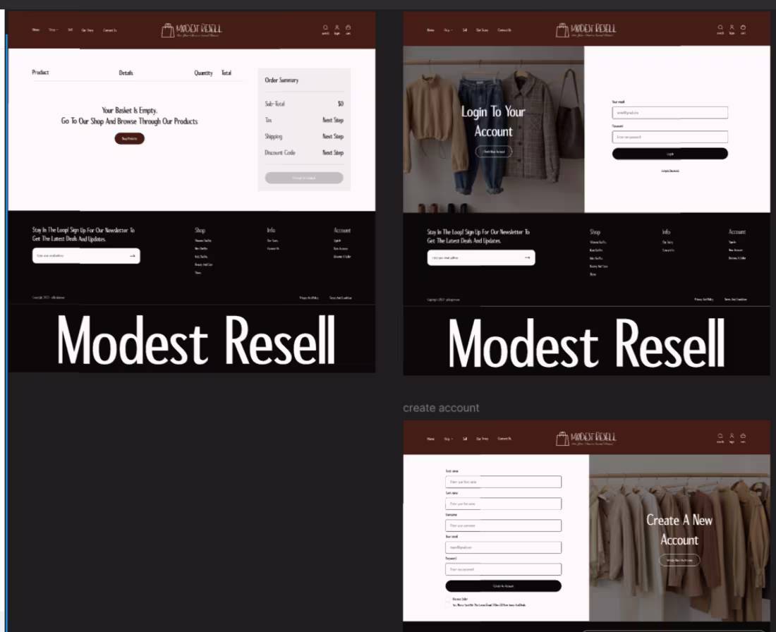 Cover image for Modest Clothing Store
Client Request: 