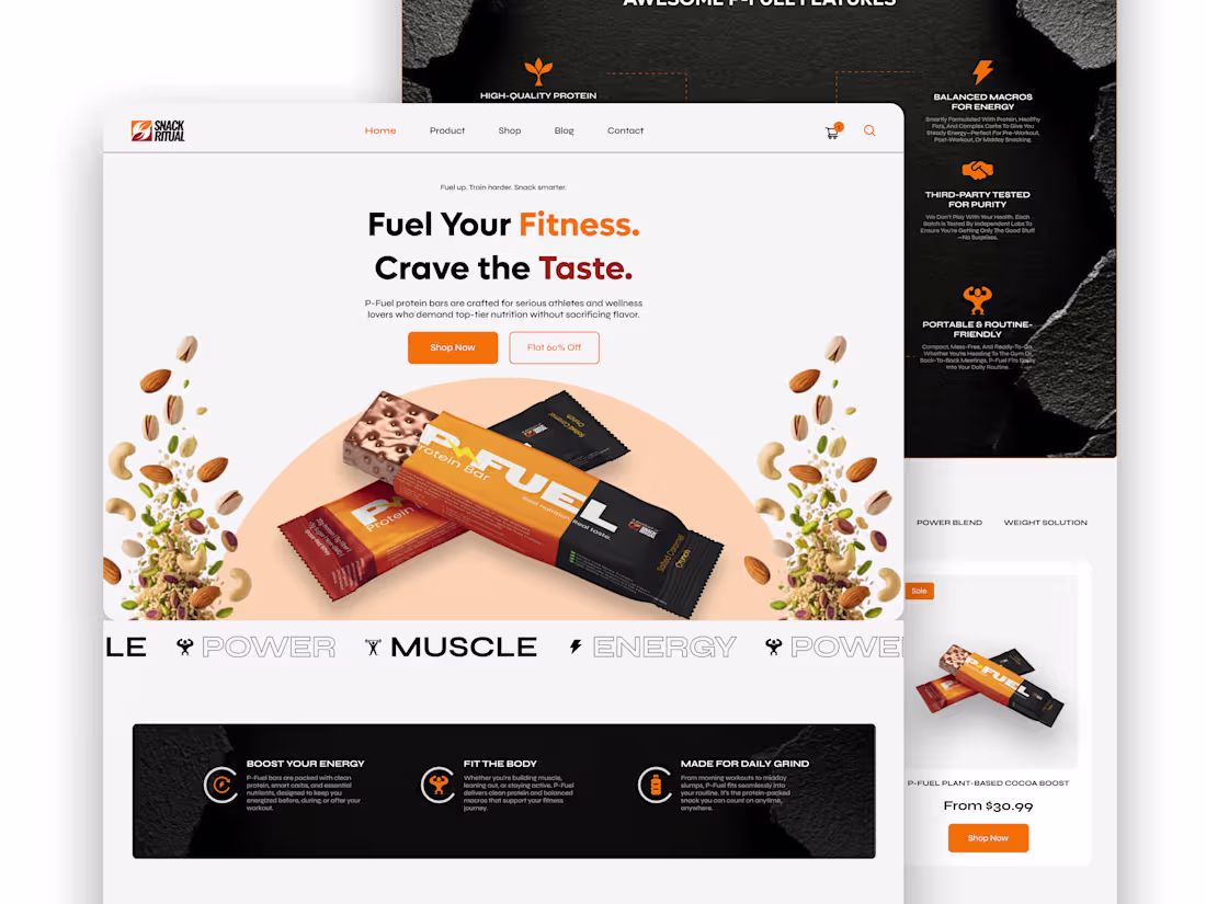 Cover image for Custom Web Design for Snack Ritual 
